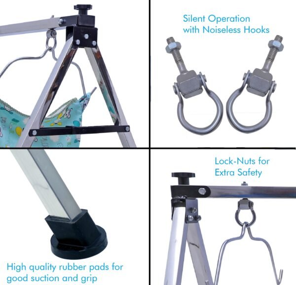 Semi Foldable Automatic Baby Cradle
